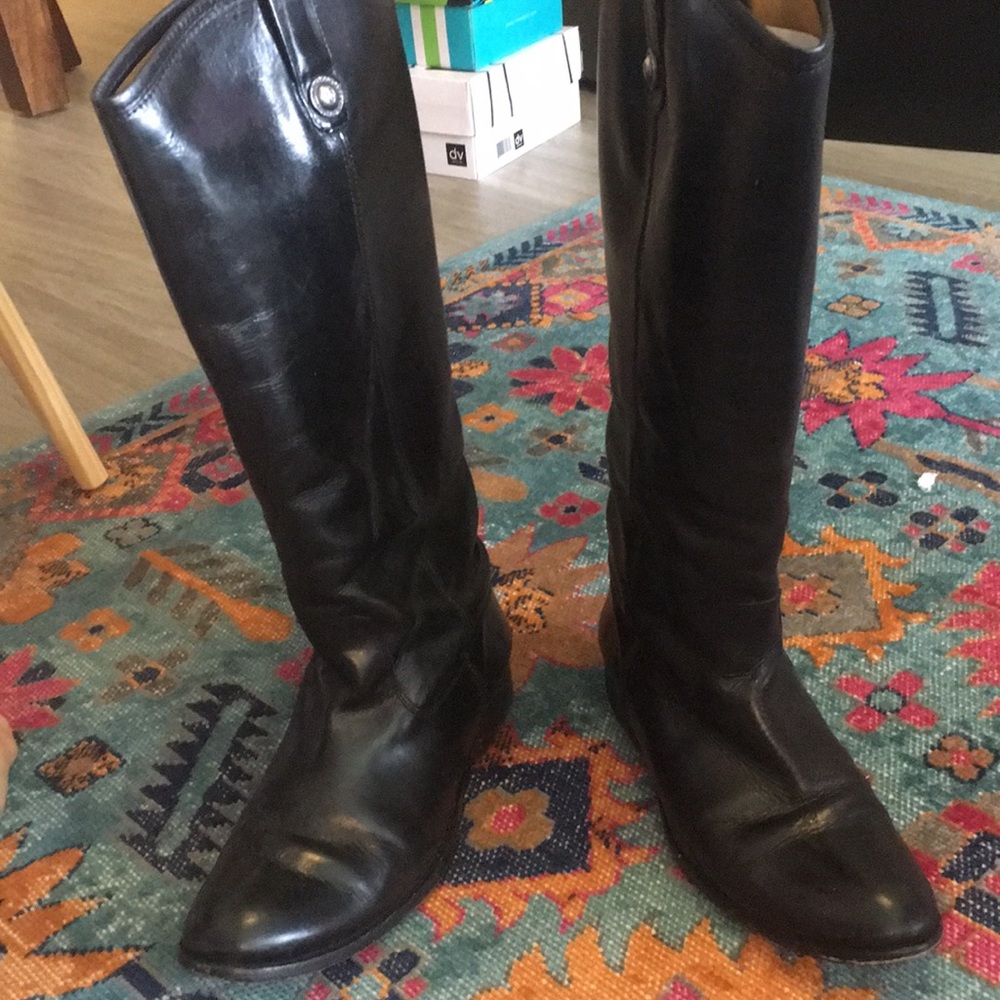 Frye Melissa Button Riding Boot - Picture 2 of 7